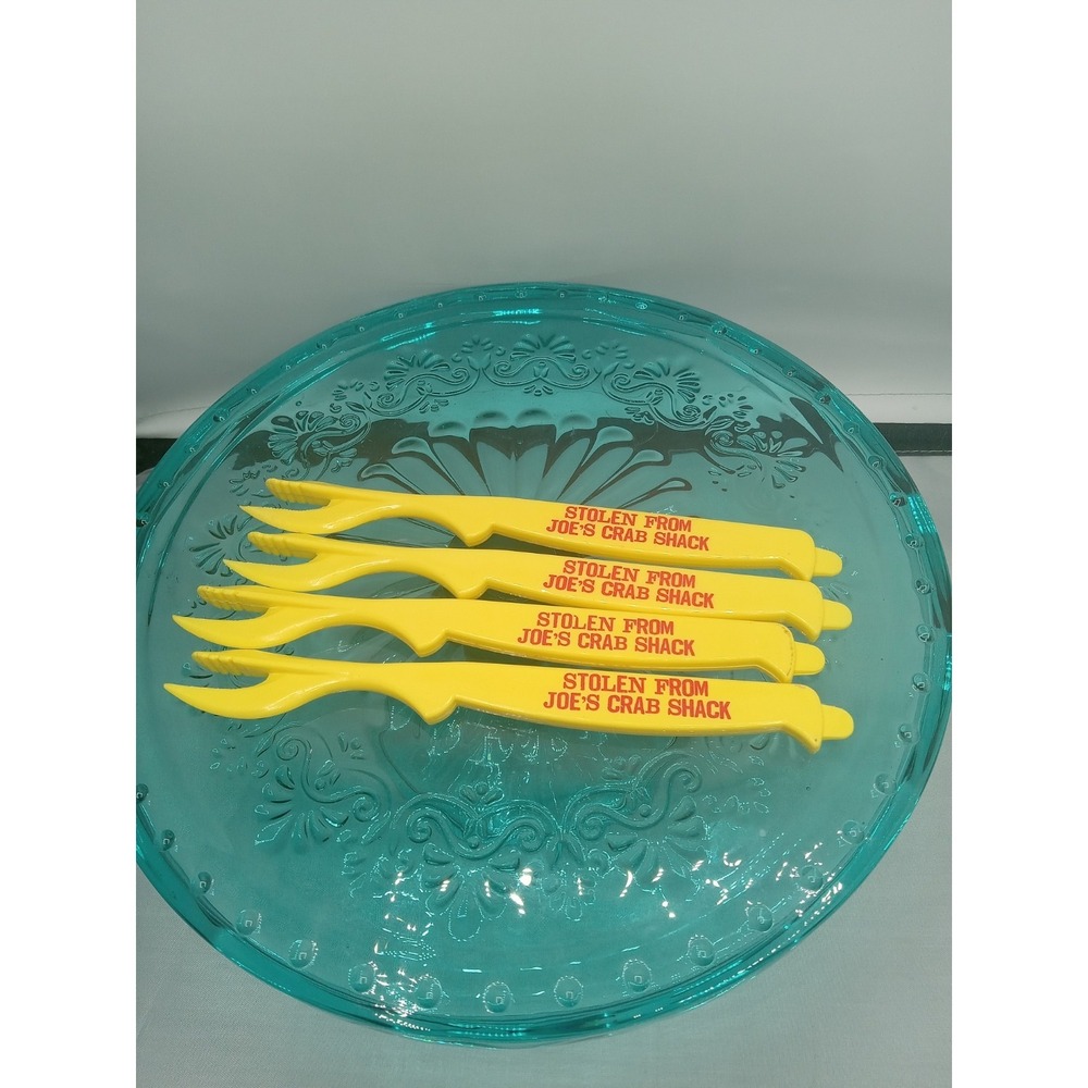 Stolen From Joe's Crab Shack Sea Sheller Cracker Tool yellow vintage